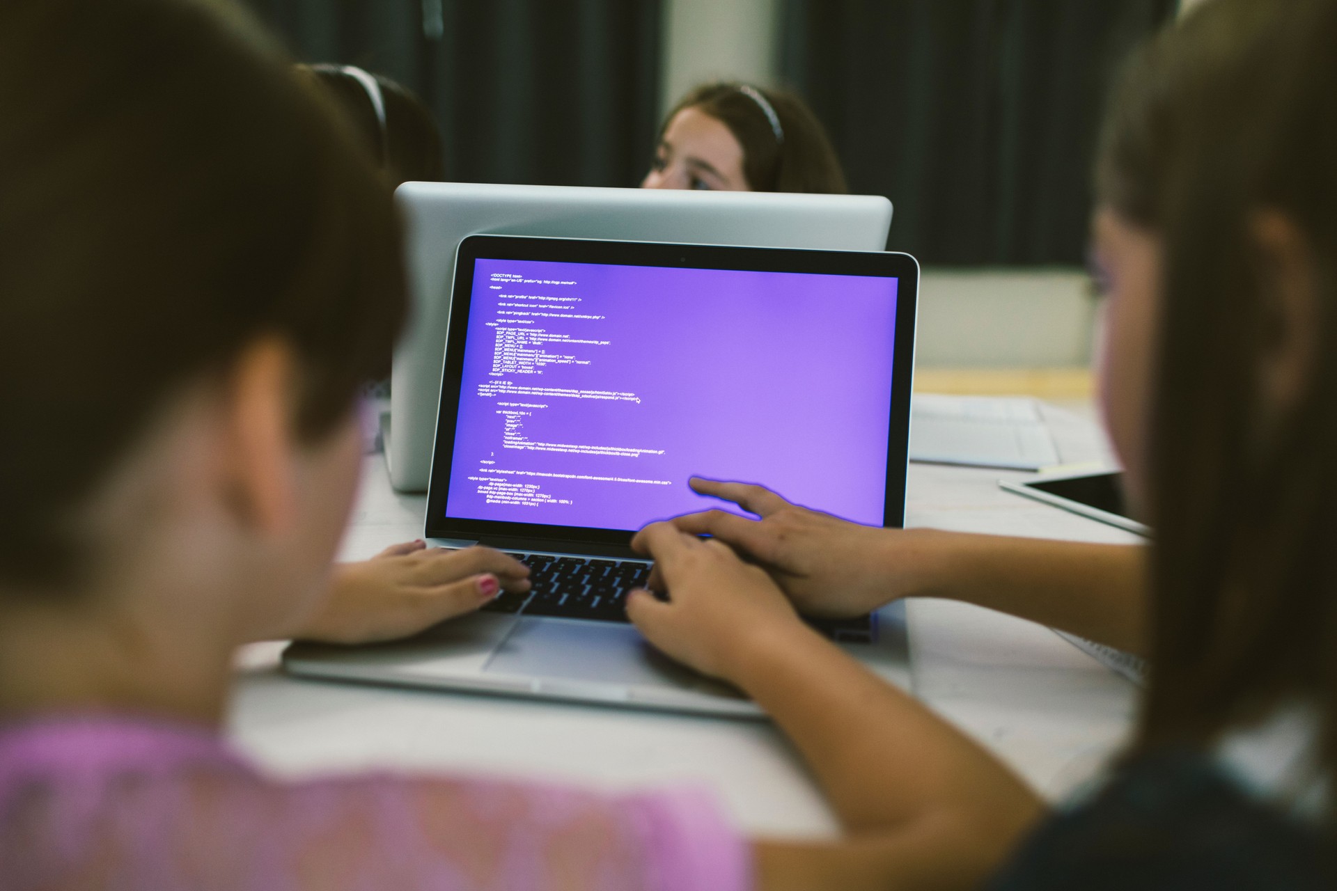 Kids Coding In School
